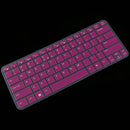 Anti Dust Washable Silicone Skin Keypad Protector Decal for Dell V5460 14inch Laptop Transparent purple