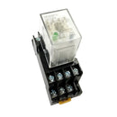 HH54P DIN Rail 24VDC Coil 4PDT 14P General Purpose Power Relay W PYF14A Base