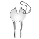 Portable Golf Divot Repair Tool Zinc Alloy Putting Green Fork Groove Cleaner