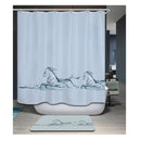 Home Bedroom Shower Room Door Window Decor Fabric Water-Resistant 3D Shower Curtain With 12 Hooks 4