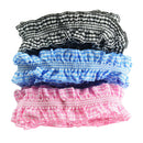 3 Yards Elastic Gingham Double Frill RIBBON Plaid Trim 25mm/1'' Wide for Handmade Baby Girl Teen Women, Ponytail Holder, Hair Elastics, Ribbon Hair Ties, Hairband, Headband