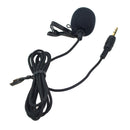 External Lavalier Lapel Clip-on Condenser Microphone For GoPro Hero 3 3+ 4 - Black
