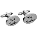 Godfather Wedding Party Gifts Shirt Cufflinks Silver Cuff Links Accessories