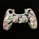 Camouflage Silicone Rubber Cover Case Skin Protector for Sony PS4 Controller white