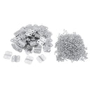 100 Pieces Offset Canvas Clips 4 Holes Z Clips great For Painting Canvases Picture Framing Starters Package