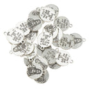 30pcs Vintage Silver Alloy Portrait Coin Jewelry Pendant Charms DIY Crafts