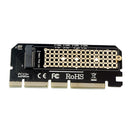 M.2 NVMe SSD NGFF TO PCI-e 3.0 16x adapter M-Key interface card Full speed
