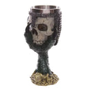 Stainless Steel Goblet 3D Skull Skeleton Claw Wine Beer Halloween Green