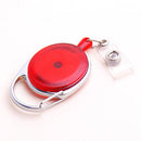 Retractable Translucent Oval Badge Reel Home Supplies Outdoor And Travel Accessories