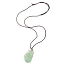 Green Fluorite Pendant Necklace Natural Stone Chakra Reiki Crystal Gemstone for Decoration Gift