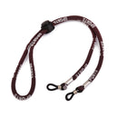 Generic Adjustable Elastic Cord Glasses Holder Antiskid Sports Neck Strap Brown