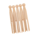 Wooden Dolly Pegs Vintage Clothespin Dolls Kids Handmade Craft Pack of 10