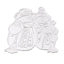 Sweet Carbon Steel Snowman Family DIY Cutting Dies Embossing Stencil Folder for Scrapbooking Card Making Gift 8.1x9.4cm Snowman DIY Crafts