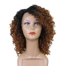 12 inch Lace Front Curly Wig For Women Kinky Curly Afro Wigs for Black Women Synthetic Full Wigs Heat Resistant Fiber