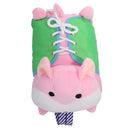 Kid Basic Life Skills Learning Toys Plush Hamster Doll Learn to Zip Button Snap Lace Threading Shoes Educational Toy Pink