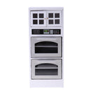 1/12 Dollhouse Miniature Luxury Wooden 3-Layer Microwave Cabinet Kitchen Furniture Accessories