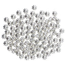 100pcs Glitter Silver Alloy 3D Daisy Spacer Beads 7.5mm DIY Handcraft Jewelry for Bracelet Necklace Earrings Anklets
