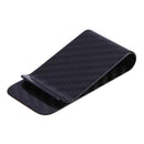 Slim Carbon Fiber Money Clip Matte Black Credit Card Holder Wallet Organizer