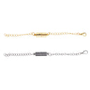 2 Pcs Jewelry Making Magnetic Hooks Lobster Clasps Necklace Extenders Chains