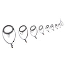 9 Pcs Fishing Rod Guide Set Rod Building Repair Hard Corrosion resistance Rod Guides Ring Tip Hooks