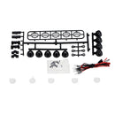 RC Roof Mounted LED Light Bar Set 5 Spotlight for 1/10 RC Rock Crawler Car Truck Durable