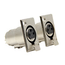 XLR 3Pin Female Socket Metal Panel Mount Chassis PCB Socket For Microphone