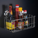 Non Rust Stainless Steel Bath Shower Suction Basket Caddy Bathroom Storage Tidy