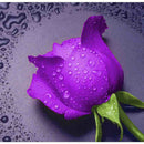 5D DIY Rhinestone Painting Rose Embroider Cross Stitch Craft Home Decor Charms Ornament Gift Purple