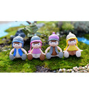 4 Pieces Micro Landscape Decorations Mini Resin Animal Garden DIY Boy & Girl