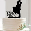 Wedding Engagement Bride & Groom Acrylic Cake Topper