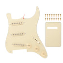 Vintage Electric Guitar SSS Prewired 3 Single Coil Pickup Pickguard with Back Plate Set