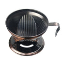 Reusable Portable Durable Stainless Steel Pour Over Cone Dripper Coffee Filter Strainer Holder Bronze