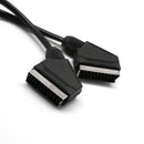 Scart Cable 21-pin 1.5m TV DVD VCR Audio Video Lead Fully Wired Male to male