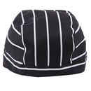 Men Women Catering Chef Cook Bakers Charms Restaurant Cafe Use Check Headwrap Bandana Hat Head Do Tied Cap Black and White