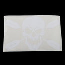 Skull Decal Sticker for Truck Door Kayak Canoe Cars Windows Guitars White