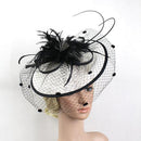 Lady Women Hair Accessory Clip Fascinator Large Sinamay Hat Handmade Wedding