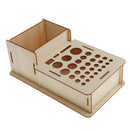 Wooden Leathercraft Tools Rack Stand Leather Craft Stamping Punching Tools Holder Organizer