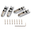 4Pcs Brass Electric Guitar Bridge Saddle with Mounting Screw Wrench