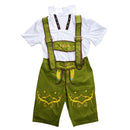 German Bavarian Festival Oktoberfest Suspender Brace Shorts Waiter Costume Fancy Dress Cosplay Prop Green L