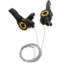1 Pair 3x5/6/7 Speed MTB Mountain Road Bike Thumb Shifter Top Mount Shifters with Inner Cable