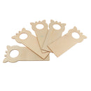 5 Pieces Creative Wooden Door Knob Hanger Signs for DIY Kid Craft Handmade Materials - Giraffe Shape