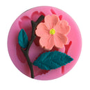 3D Peach Blossom Flower Shape Cake Mold Baking Mould Decorating Chocolate Pies Soap Mat