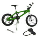 1:24 Scale Alloy Finger Bike Toy Mountain Bicycle Diecast Model w/Lock Wrench Desk Gadget Stocking Fillers Â–Green