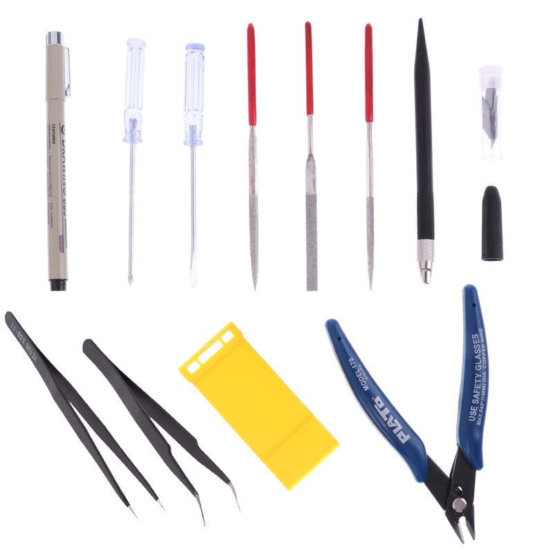 1 Set 11pcs Modeler Basic Tools Craft Model Tool Set for Gundam Model Building Kits