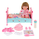 Set of 17 Pieces Pretend Play Doll Girl Bed Clothes Set for Kids Role Play Mummy Creative Toy Birthday Gift