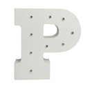 Wooden 6'' LED Vintage Letter Lights Circus Style Alphabet Light Up Signs P