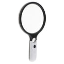 Lighted Magnifying Magnifier Lens Glass Reading Map Jewelry Loupe for Low Vision 2X 30X