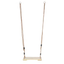 Kids Indoor Outdoor Wooden Flat Swing Seat Backyard Garden Fun Playground Swingset Toy
