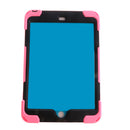 Pink Full Body Protective Silicon Rubber Cover Case Stand for iPad Mini4 Tablets