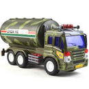 Plastic Diecast Military Model Truck Vehicles Children Toy Gift Tanker Car